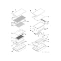 GE ZGU484NGP8SS grill & griddle assembly diagram
