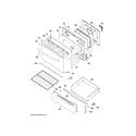 GE JGB630DEF3CC door & drawer parts diagram