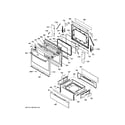 GE JGS750EEF5ES door & drawer parts diagram