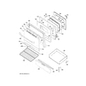 GE JGB645SEK1SS door & drawer parts diagram