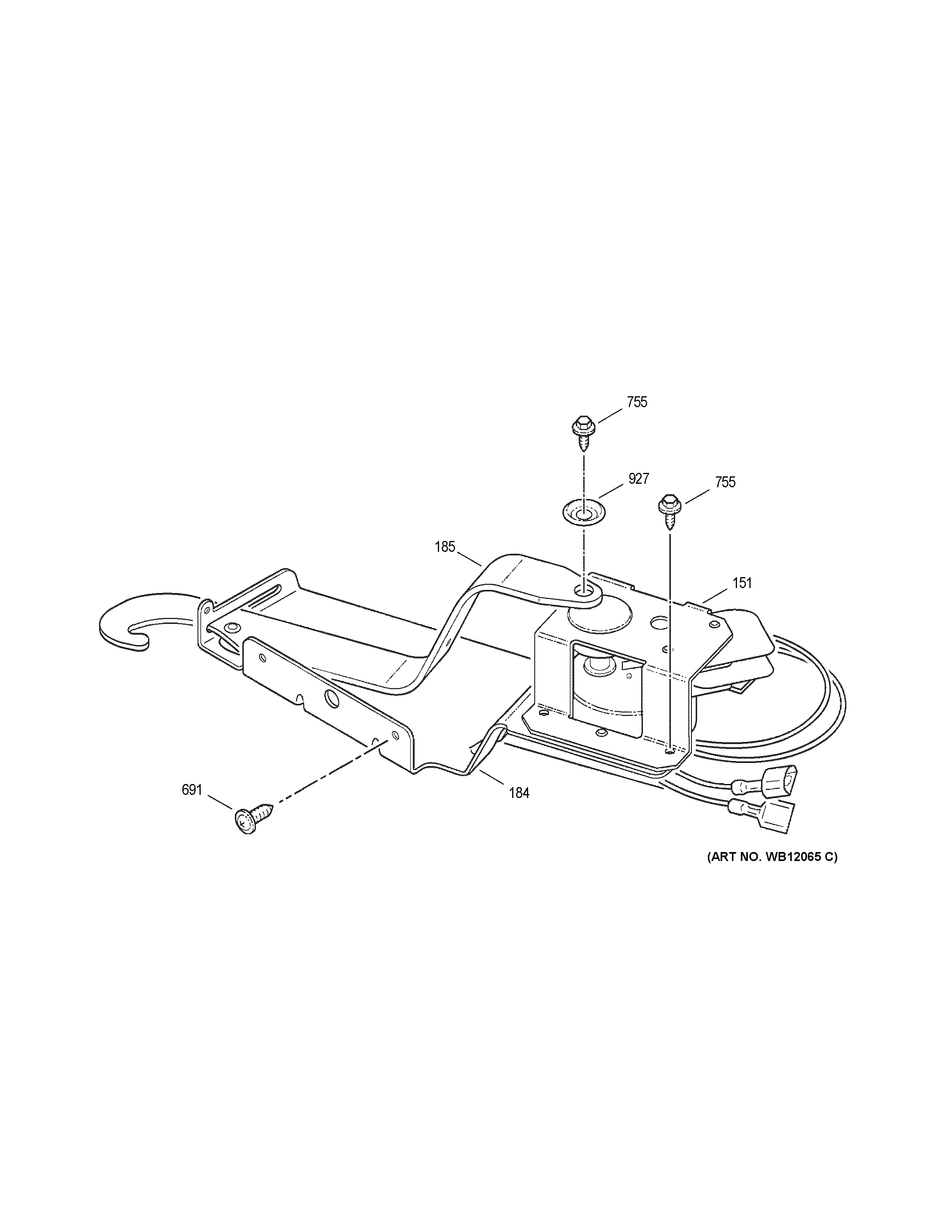 GE JRP28BJ3BB door lock diagram