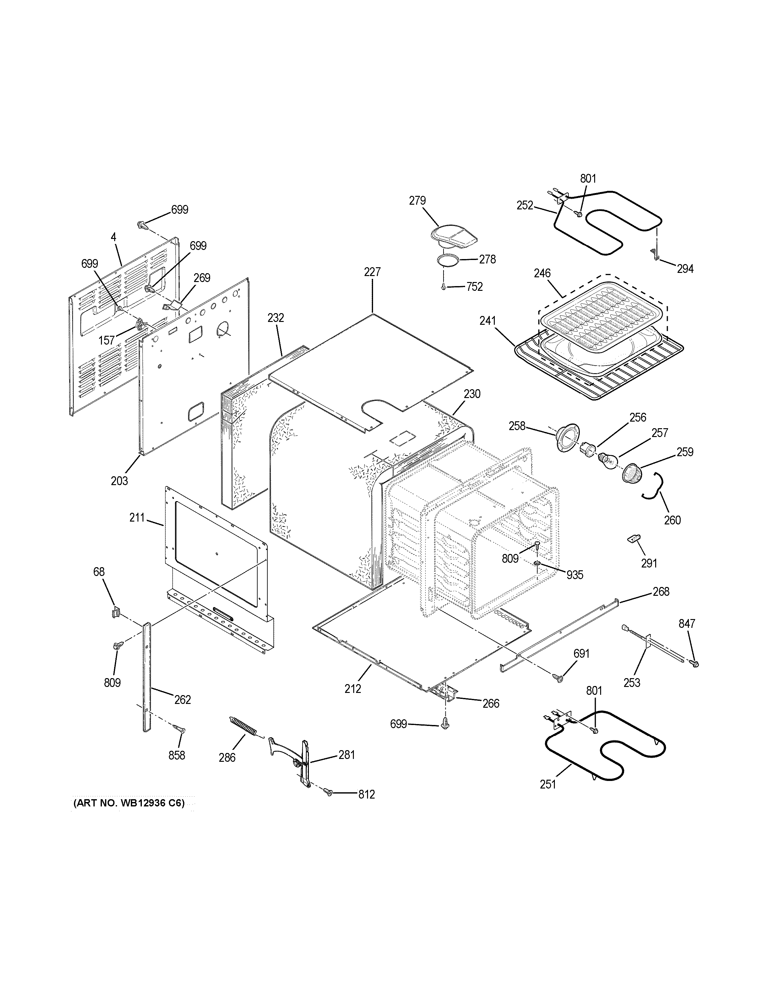 GE JRS06BJ3BB body parts diagram