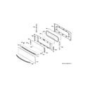 GE JGB870DET1WW upper door diagram