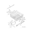 GE GHDT158V50ES upper rack assembly diagram
