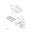 GE JGB650SEF3SS control panel & cooktop diagram