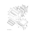 GE JGB650SEF3SS door & drawer parts diagram