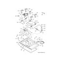 GE JGP970BEK6BB gas & burner parts diagram