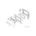 GE JGB870SET2SS lower door diagram