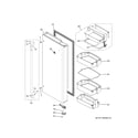 GE CFE29TSDASS fresh food door - rh diagram