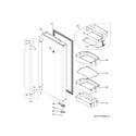 GE CYE22TSHJSS fresh food door - rh diagram