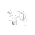 GE CYE22USHHSS ice maker & dispenser diagram
