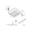 GE GDF510PGJ2WW upper rack assembly diagram