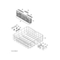 GE GDF510PGJ2WW lower rack assembly diagram