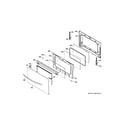 GE JGB870DET2WW lower door diagram
