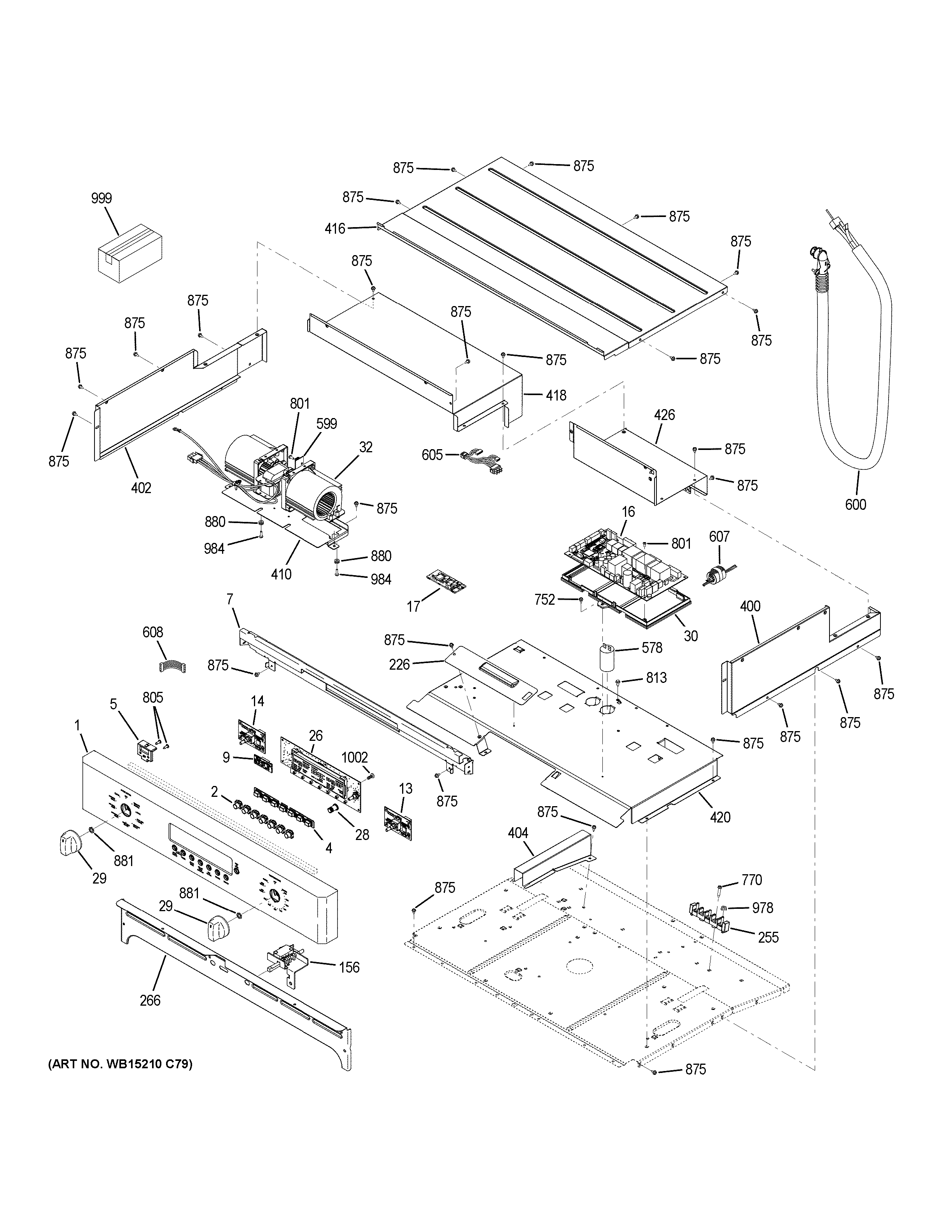 GE ZET1FH1SS control panel diagram