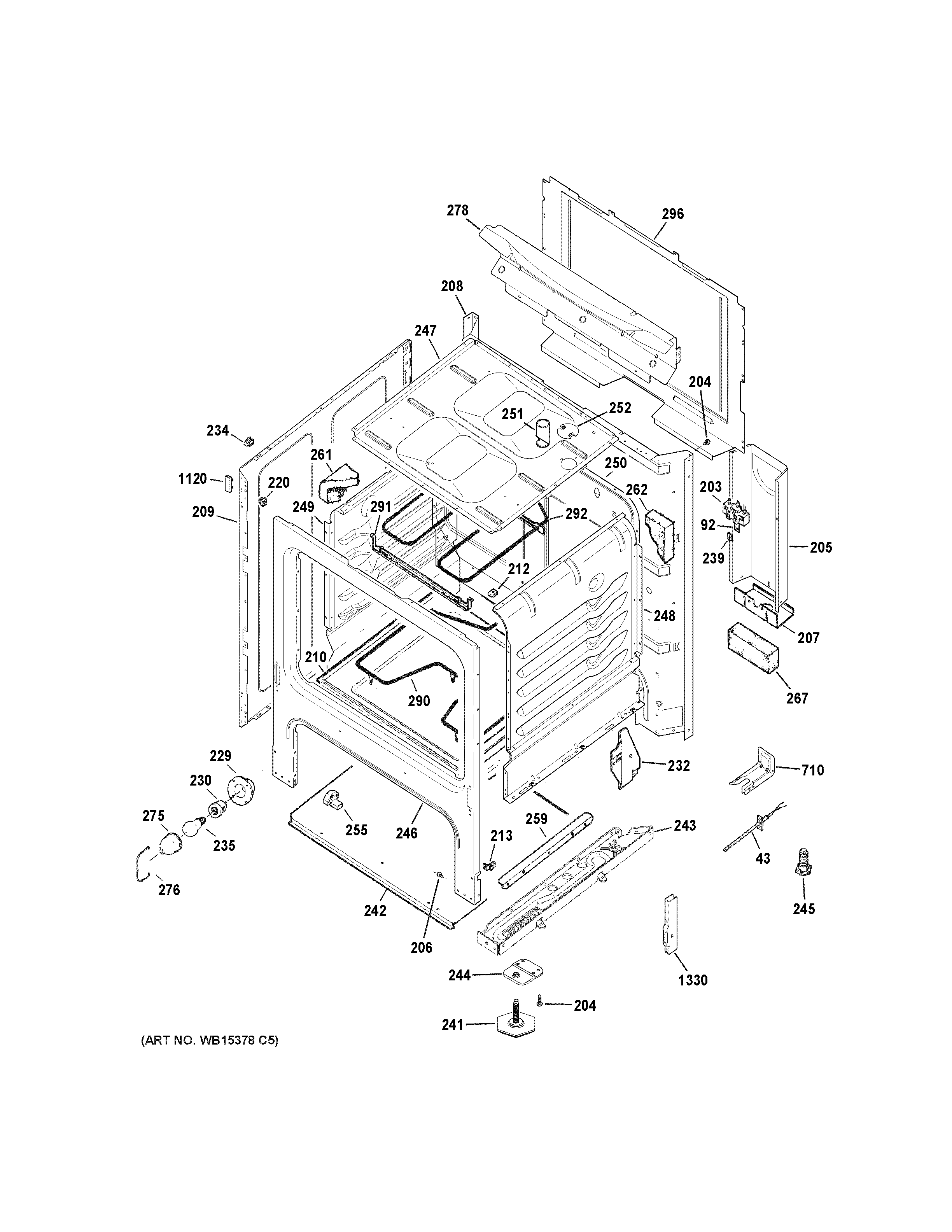 GE JBS27RK2SS body parts diagram