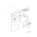 GE GIE18ETHKRBB freezer section diagram