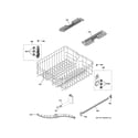 GE GDT550HGD4WW upper rack assembly diagram