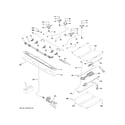 GE JGB660EEJ1ES gas & burner parts diagram