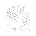 GE JGB700EEJ1ES gas & burner parts diagram