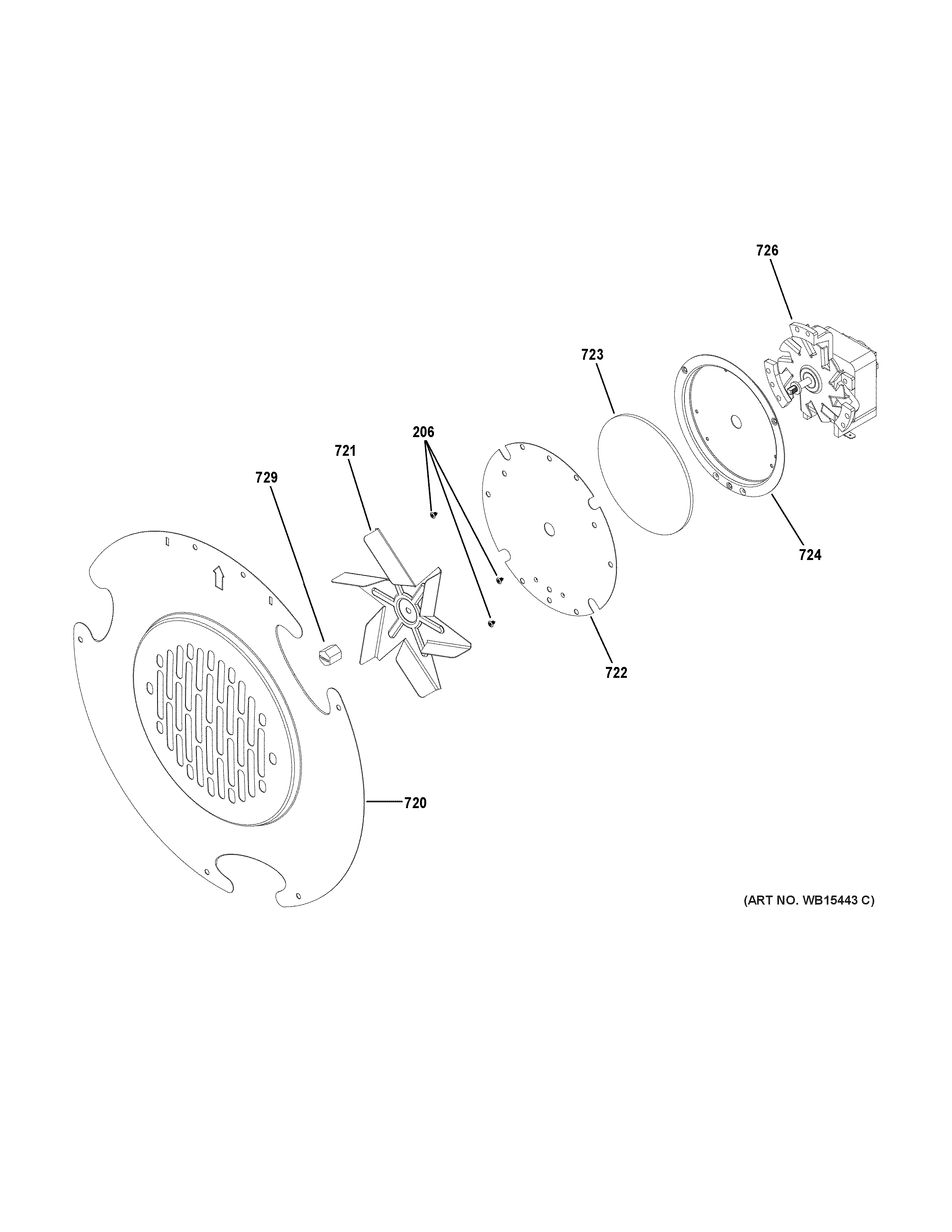 GE JGB700SEJ3SS convection fan diagram