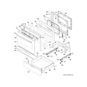 GE JGB660DEJ3WW door & drawer parts diagram