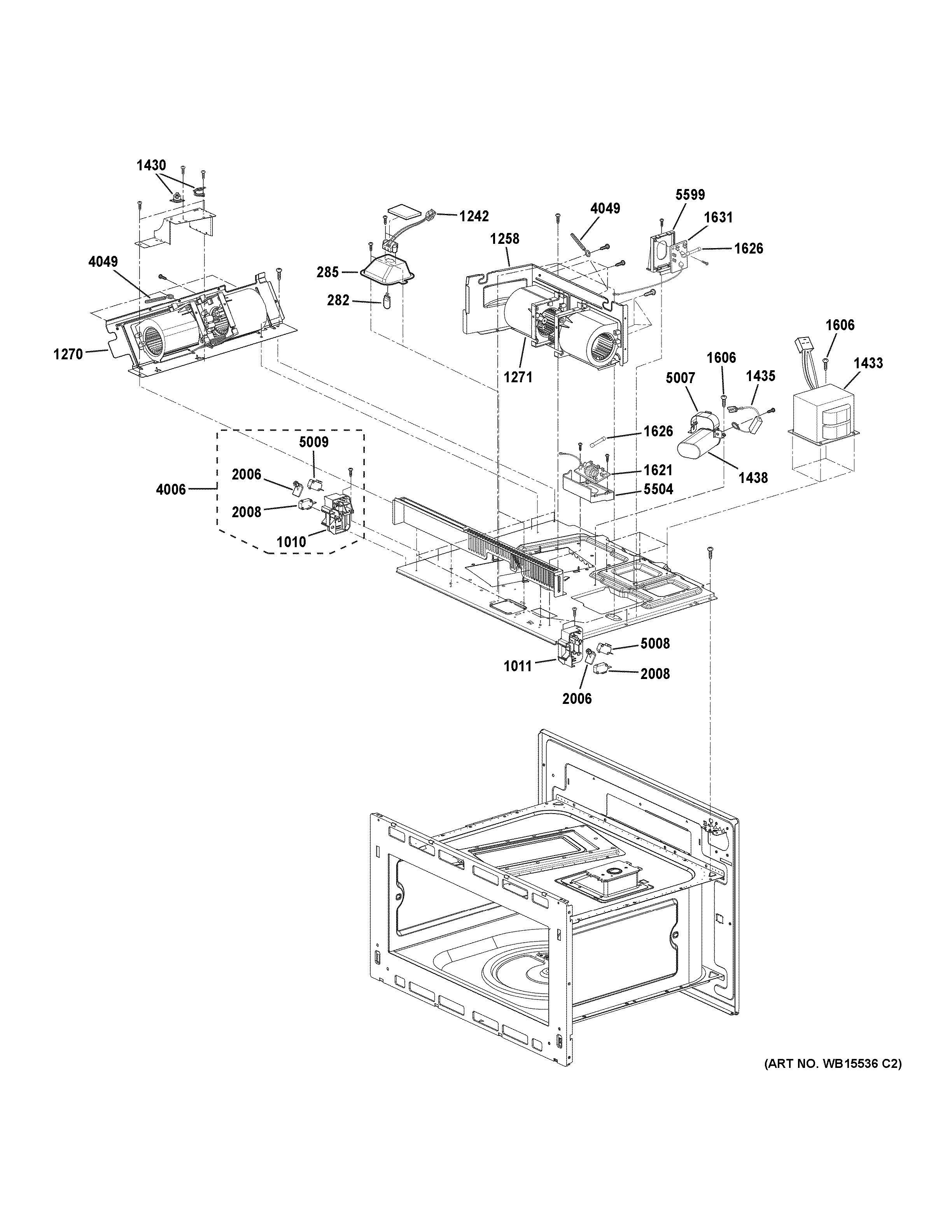 GE ZSC2202J3SS insulator parts (1) diagram
