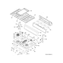 GE PGB980ZEJ4SS control panel & cooktop diagram
