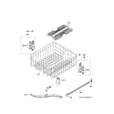 GE GDF520PMJ5ES upper rack assembly diagram