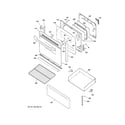 Hotpoint RB720DH2WW door & drawer parts diagram