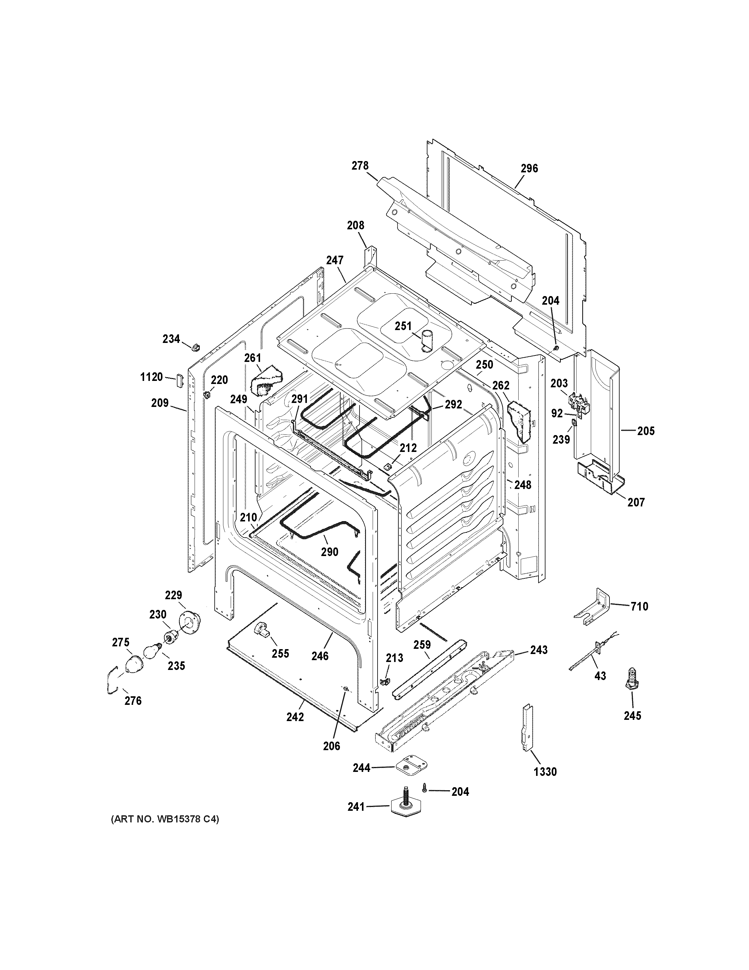 GE JBS27DF3WW body parts diagram