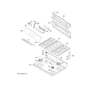 GE JGB645SEK2SS control panel & cooktop diagram