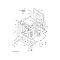 GE JB255DJ3CC body parts diagram