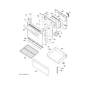 GE JB255DJ3CC door & drawer parts diagram