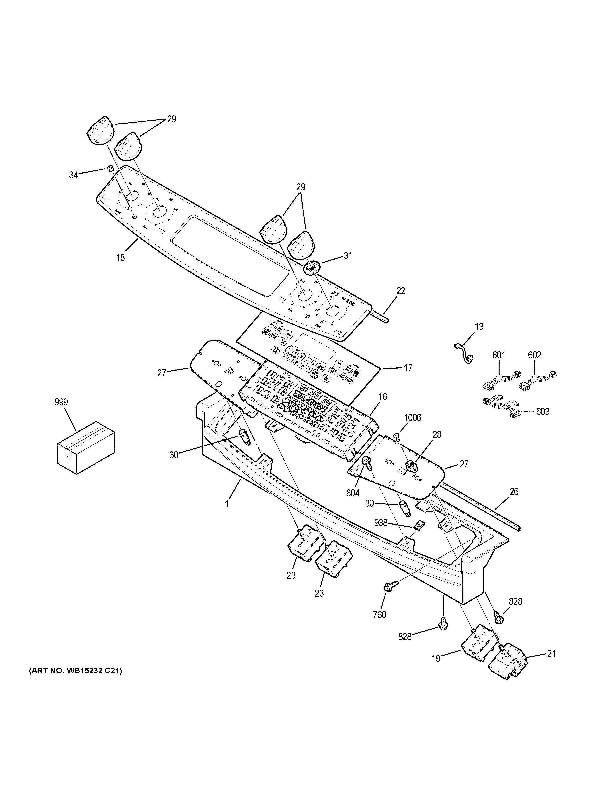 GE JS630DF5CC control panel diagram
