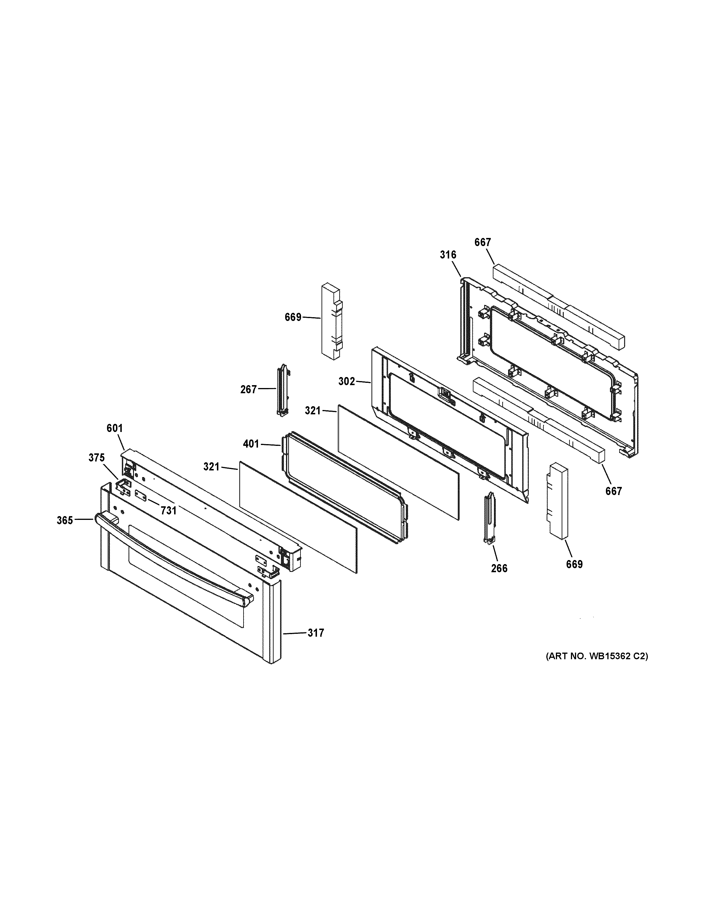 GE PGS950SEF5SS upper door diagram