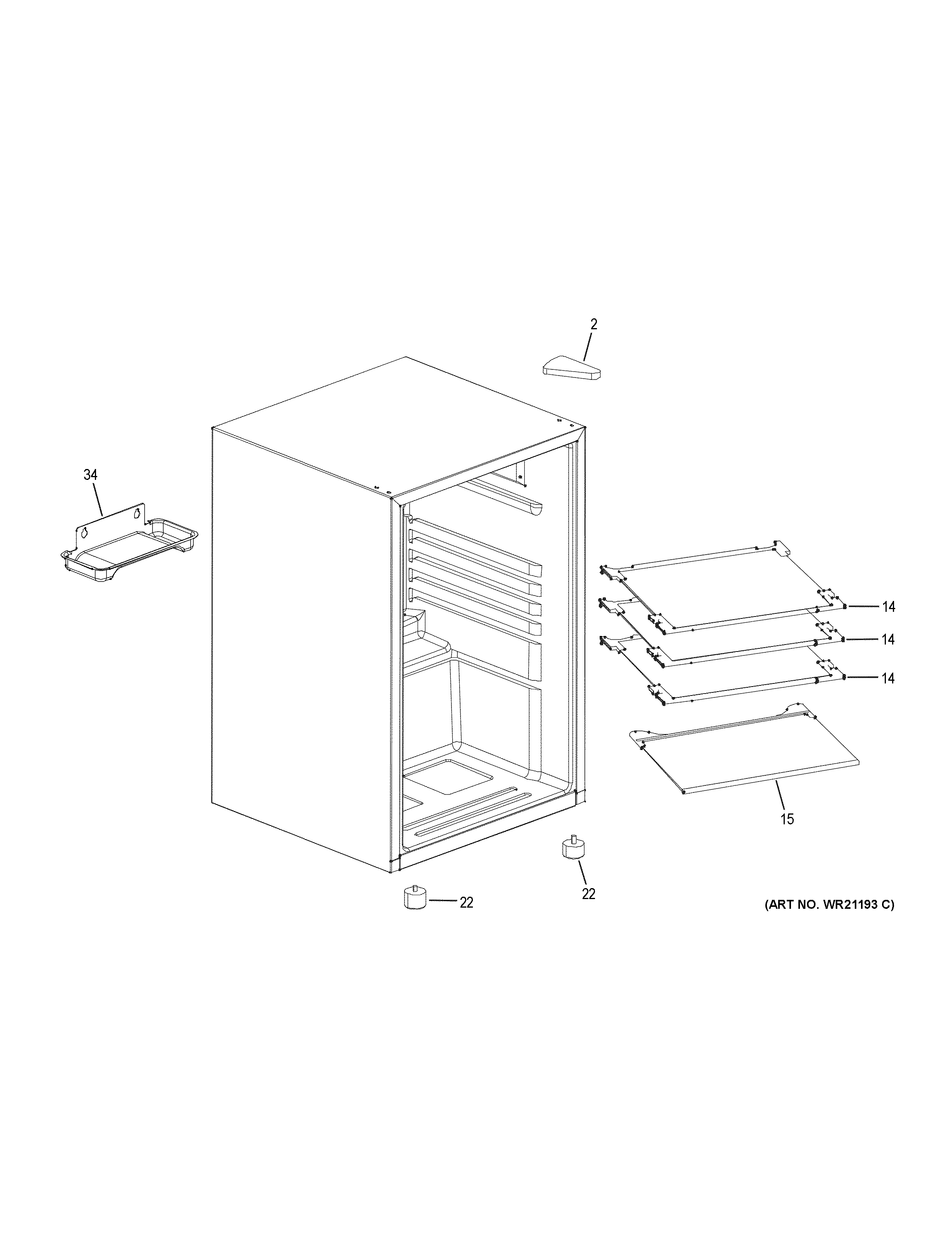 Haier HEBF100BXS refrigertaor diagram