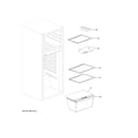 Haier HA10TG31SW shelves & drawers diagram