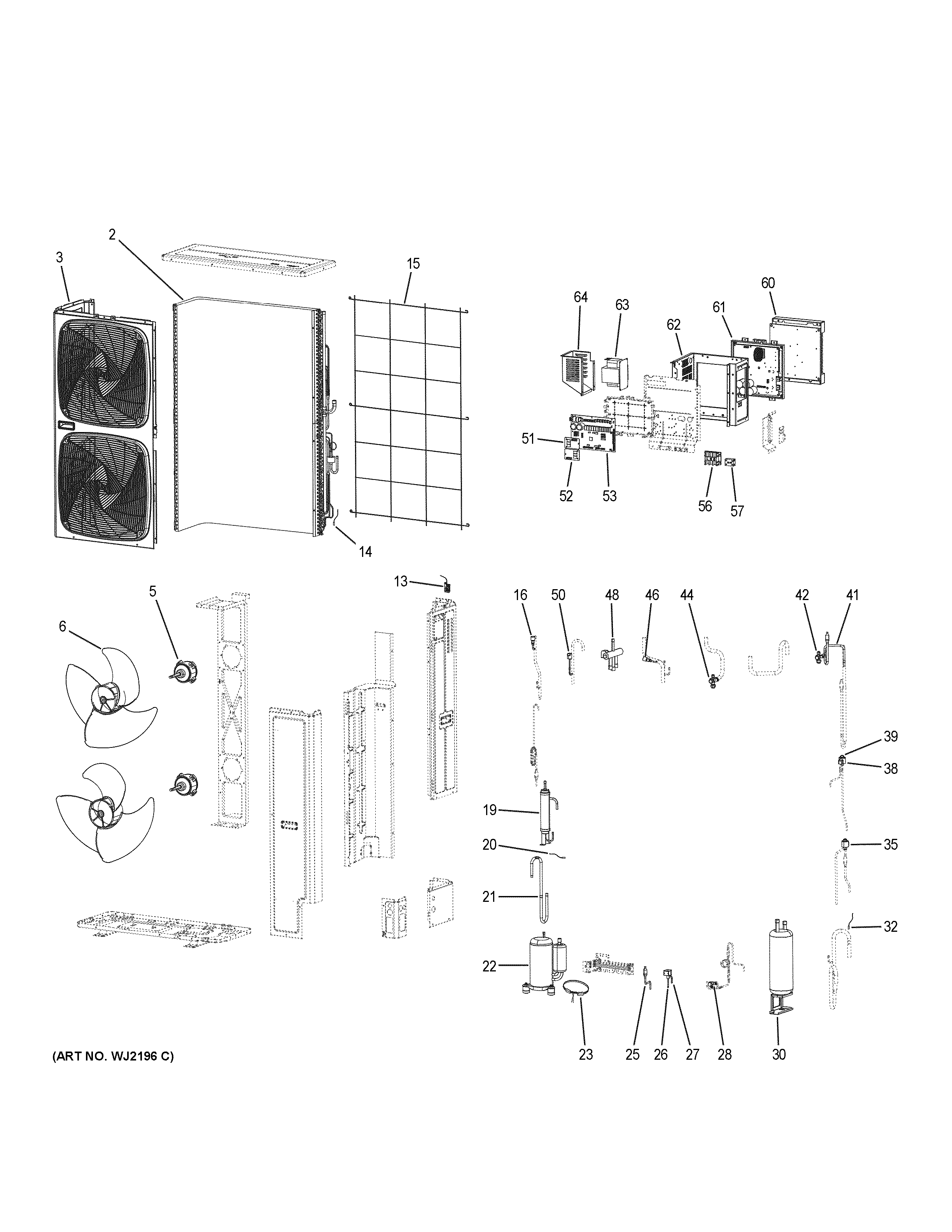 Haier MVHP056MV2AA room air conditioner diagram