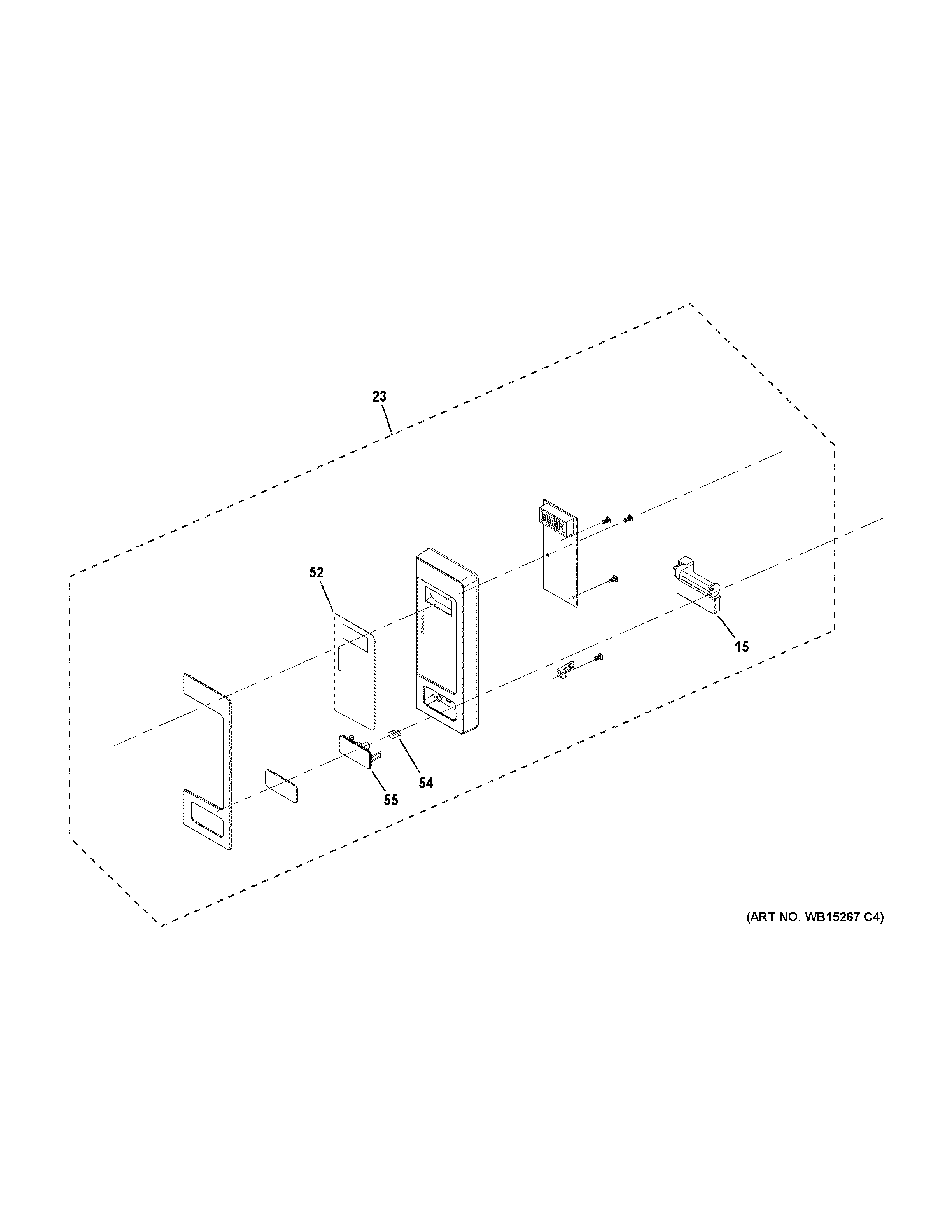 GE ZEM115SJ2SS control parts diagram