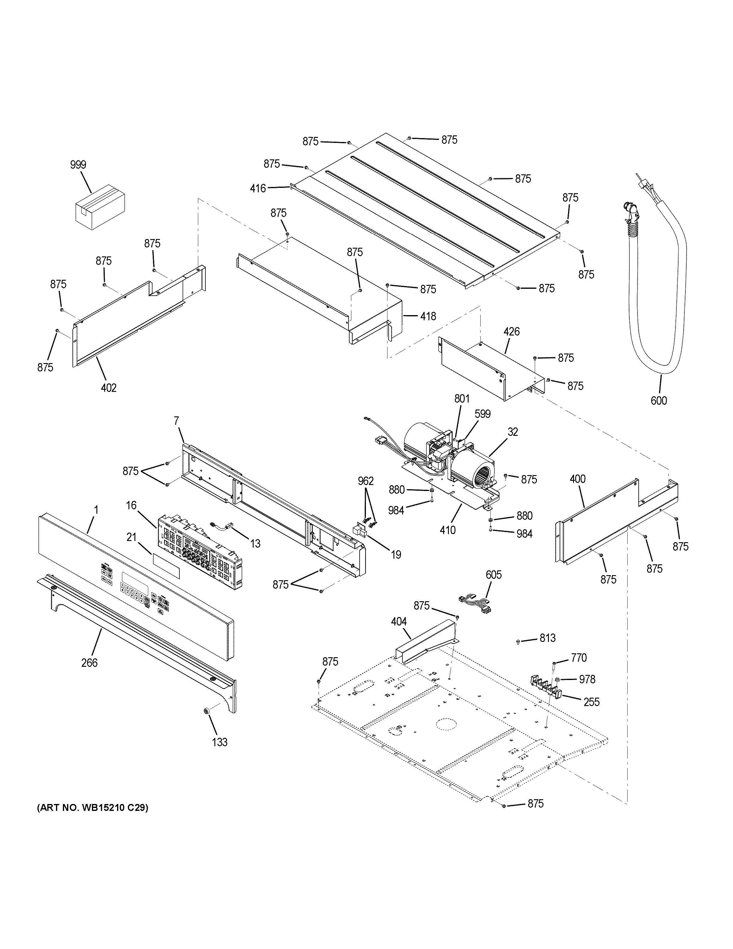 GE JT5000DF5BB control panel diagram