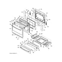 GE PGS920SEF1SS door & drawer parts diagram