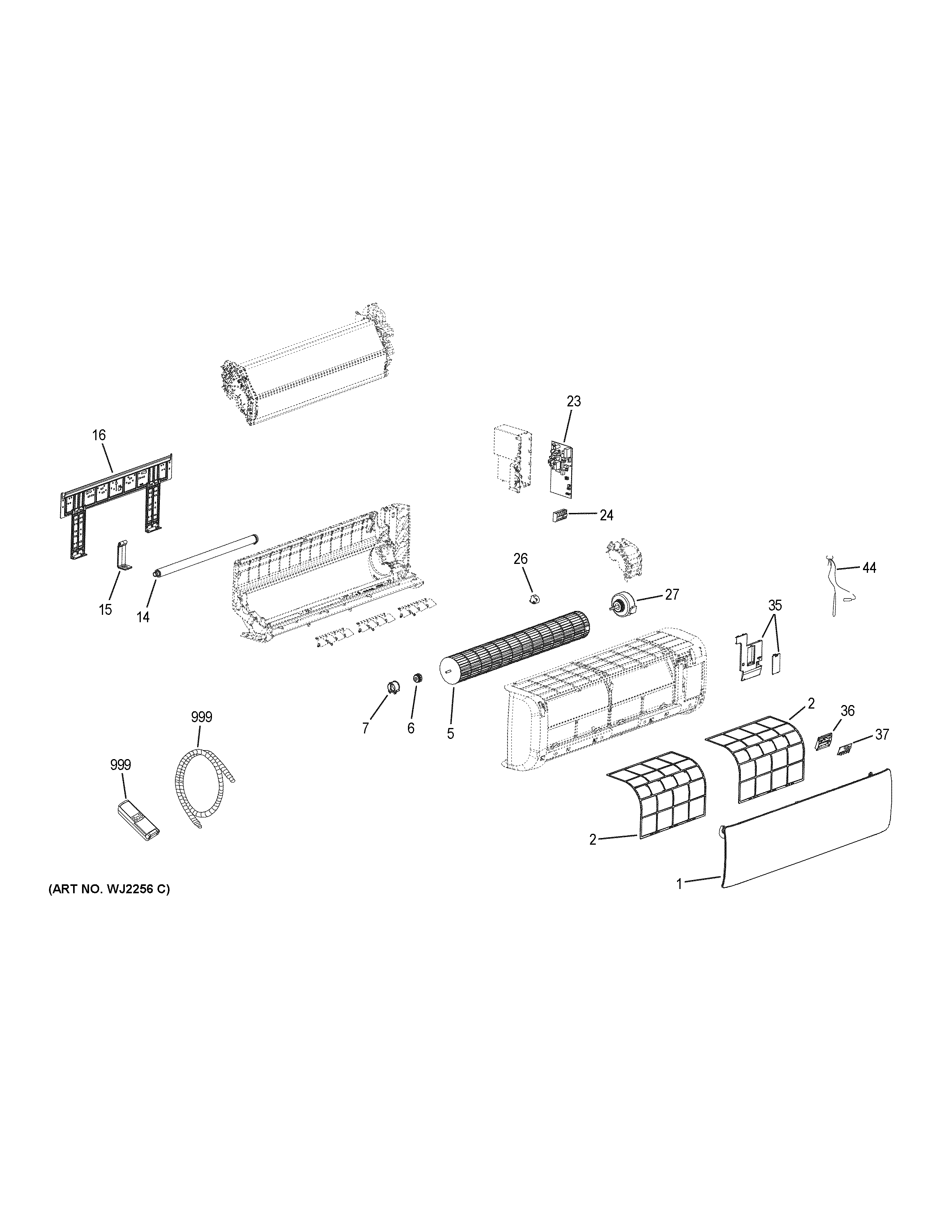Haier AS18TD1HRE room air conditioner diagram