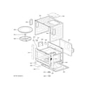 GE JT3800DH3BB oven cavity parts diagram