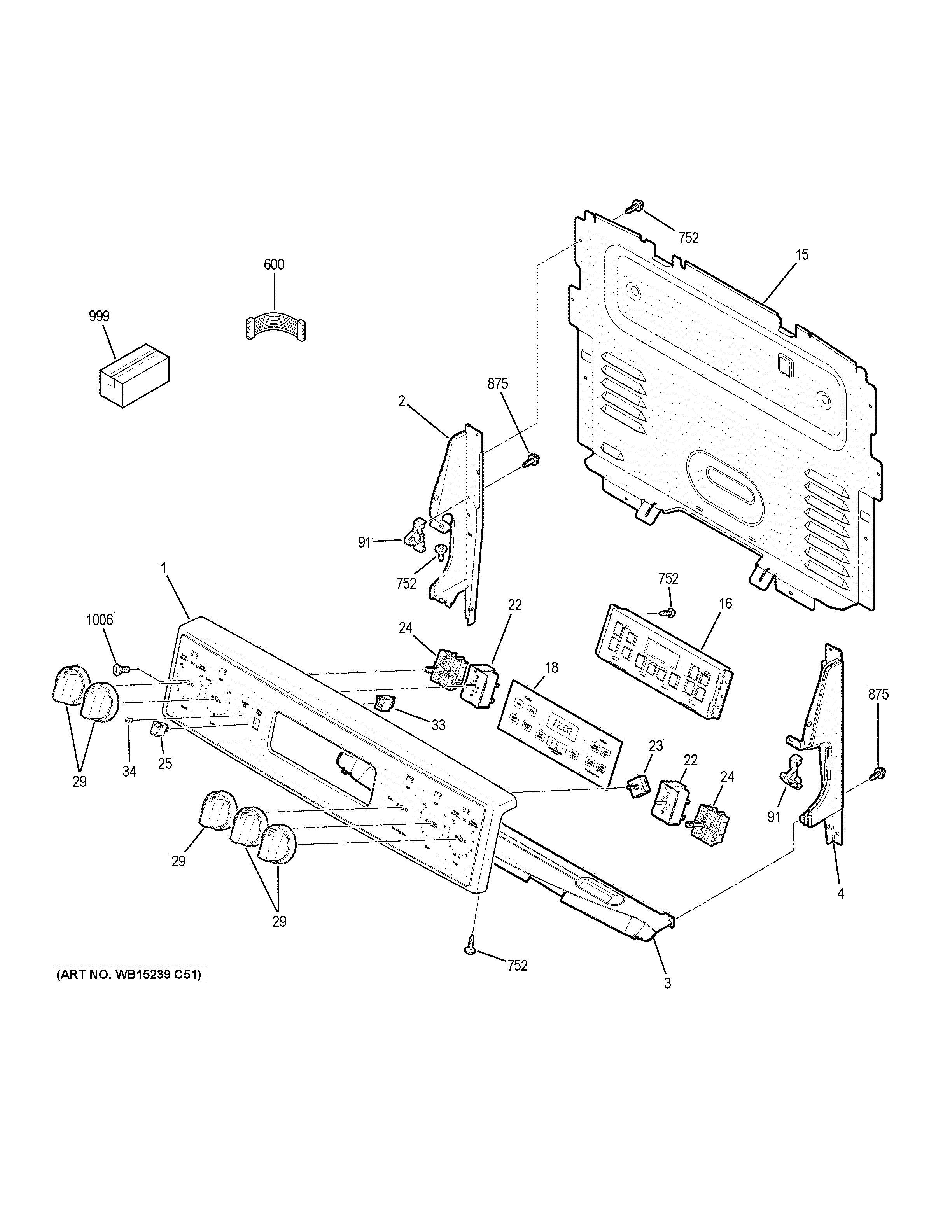 GE JB700SJ4SS control panel diagram