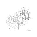 GE JB755EJ5ES door diagram