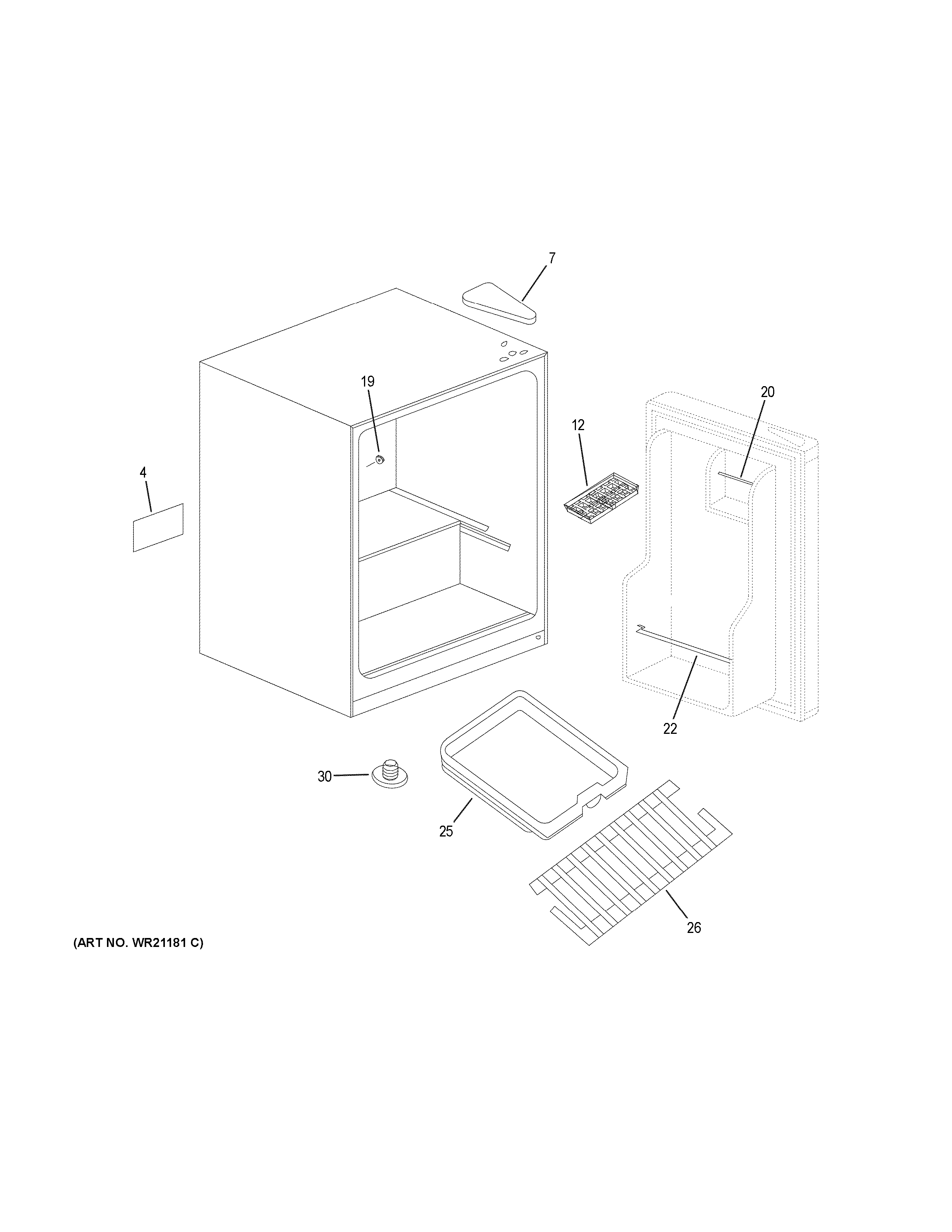 Haier HC17SF15RW refrigerator diagram