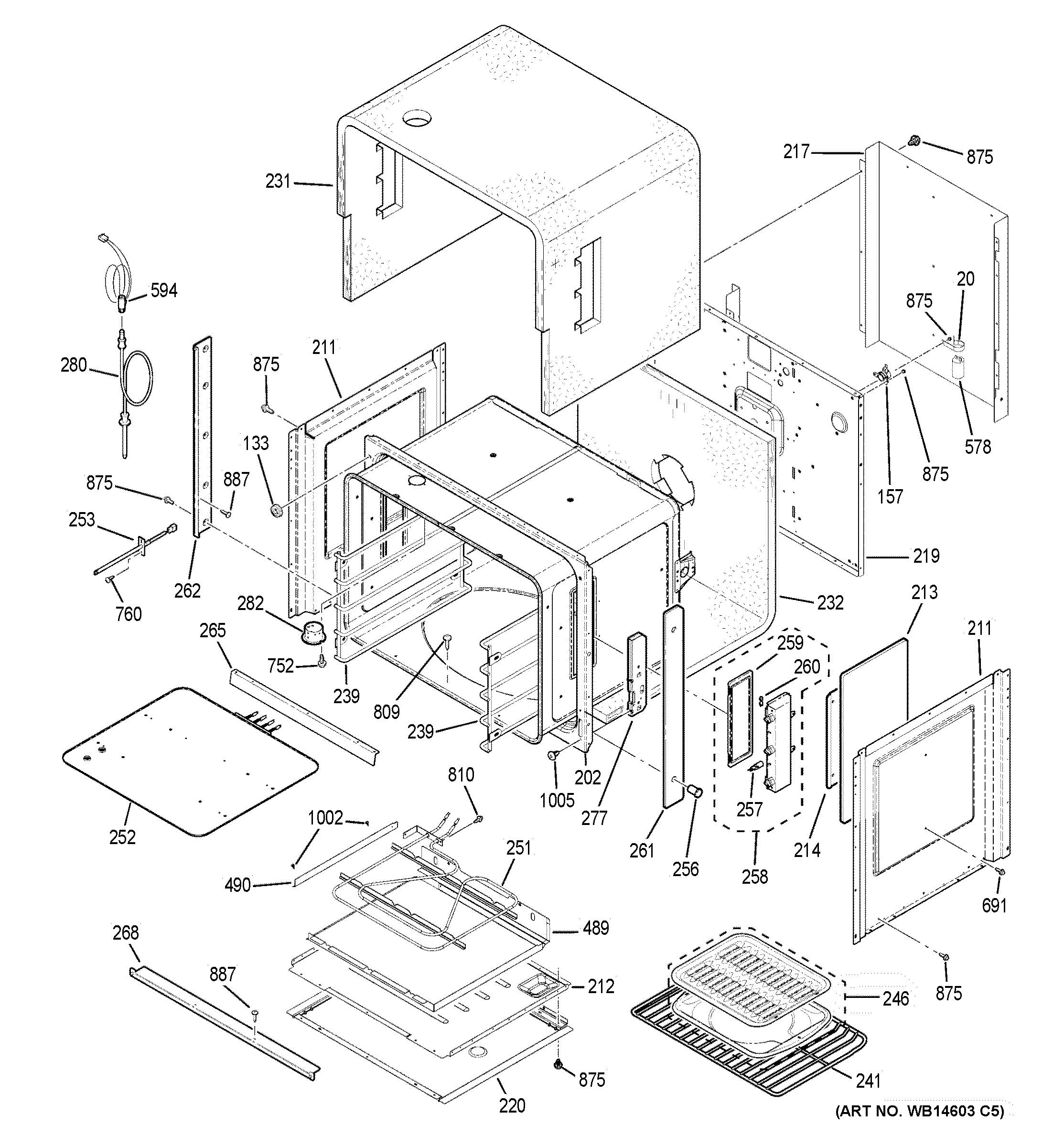 GE ZET1SM3SS body parts diagram