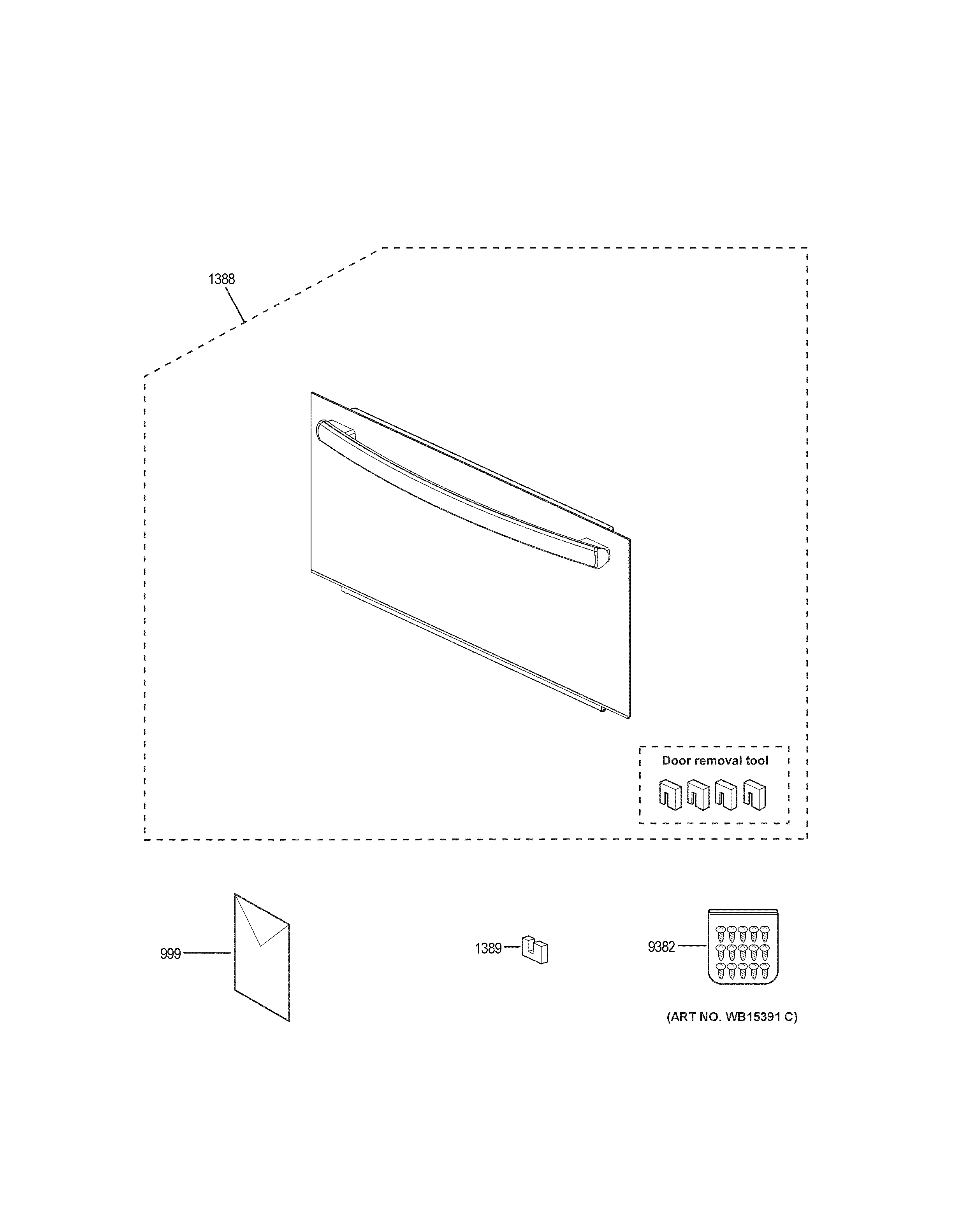 GE PT7800DH6WW microwave door diagram