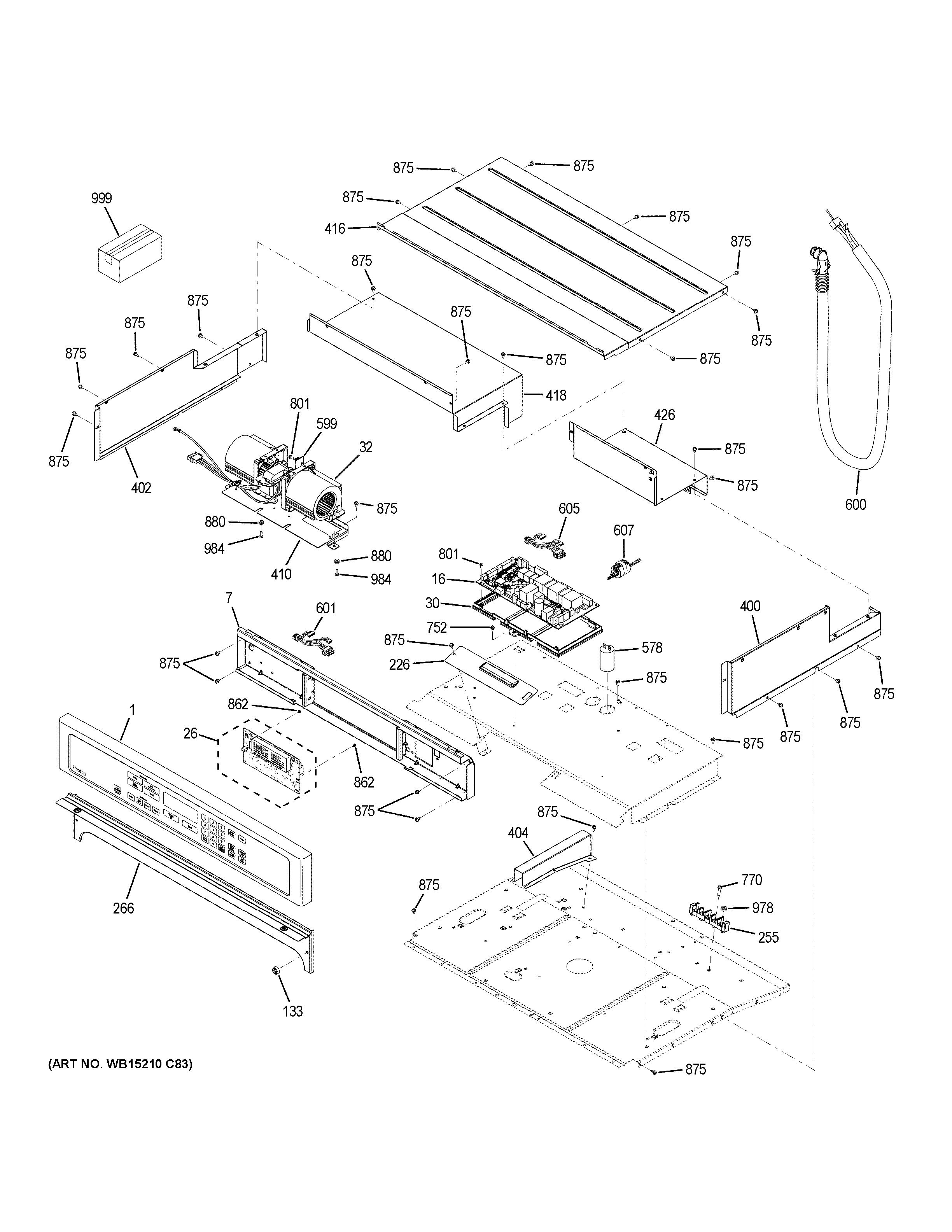 GE PT7050EH8ES control panel diagram